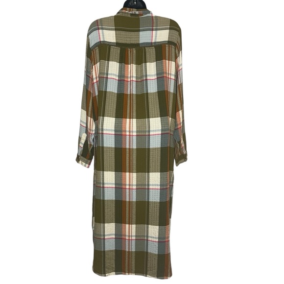 Anthropologie Pilcro Side-Slit Maxi Tunic Buttondown - Picture 8 of 12